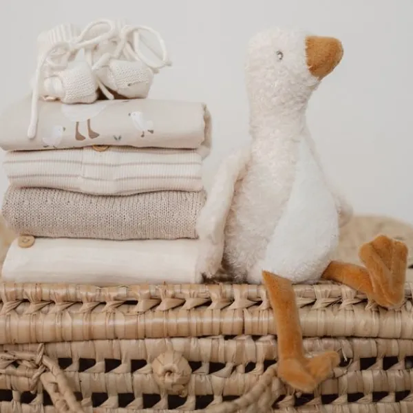 Little Dutch Gebreide Slofjes - Off White Hot