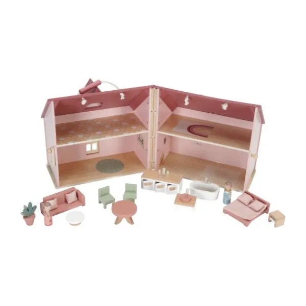 Little Dutch Houten Poppenhuis - Small - Pink Best