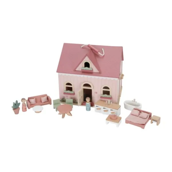 Little Dutch Houten Poppenhuis - Small - Pink Best