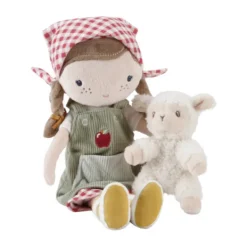 Little Dutch Knuffelpop Boerin Rosa Met Schaap - 35 cm Hot