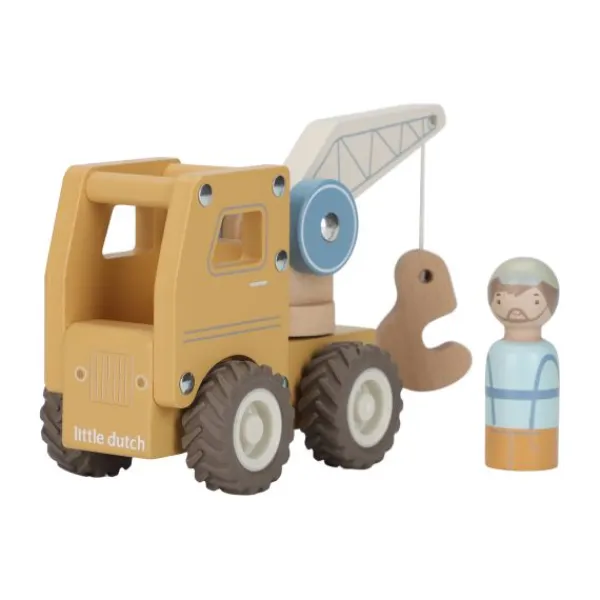 Little Dutch Kraanwagen Inclusief Pegdoll – Hout