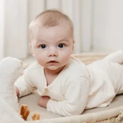 Little Dutch Lange Mouw Overslag T-Shirt - Maat 56 - Creme Best