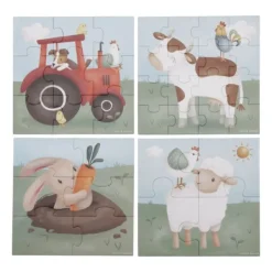 Little Dutch Little Farm Puzzel - 4-in-1 Sale