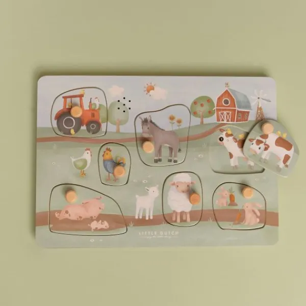 Little Dutch Little Farm Geluidenpuzzel Online