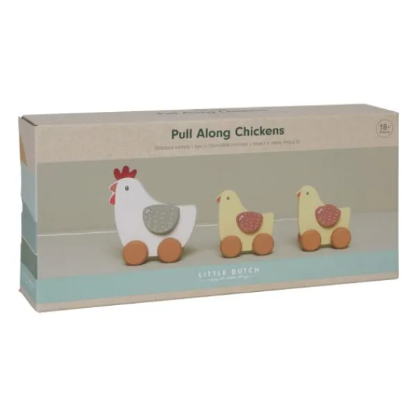 Little Dutch Little Farm Trekfiguur - Kippen New