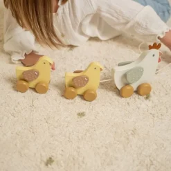 Little Dutch Little Farm Trekfiguur - Kippen New