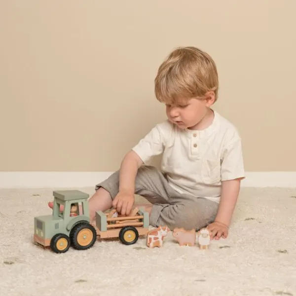 Little Dutch Little Farm Tractor Met Trailer Discount