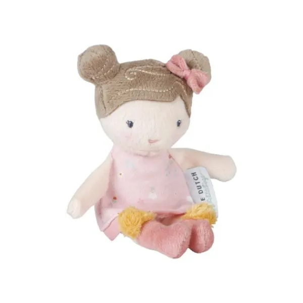 Little Dutch Little Pink Flowers Knuffelpop - Rosa - 10 cm Discount
