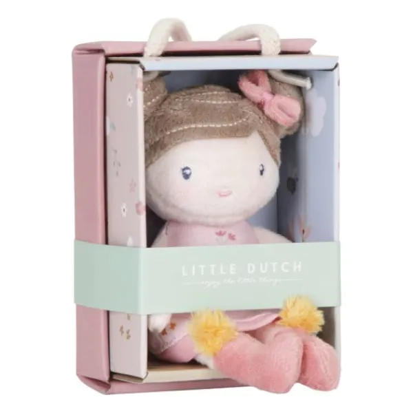 Little Dutch Little Pink Flowers Knuffelpop - Rosa - 10 cm Discount