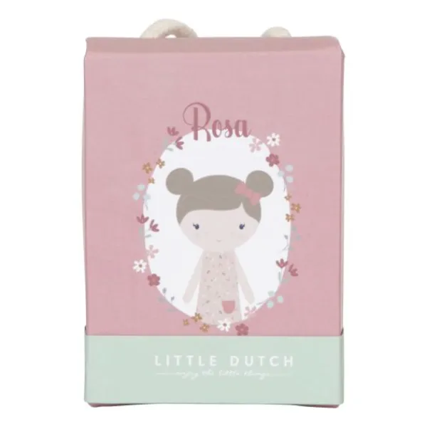 Little Dutch Little Pink Flowers Knuffelpop - Rosa - 10 cm Discount