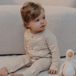 Little Dutch Één-delige Pyjama - Natural Stripes - 50/56 Discount