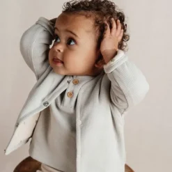 Little Dutch Newborn NOOS Little Farm - Vestje Wafel maat 56 - Soft Green Discount