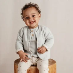 Little Dutch Newborn NOOS Little Farm - Vestje Wafel maat 56 - Soft Green Discount