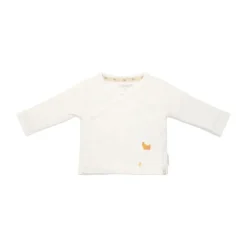 Little Dutch Newborn NOOS Little Farm T-shirt overslag lange mouw - 50 - Off White Clearance