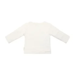 Little Dutch Newborn NOOS Little Farm T-shirt overslag lange mouw - 50 - Off White Clearance