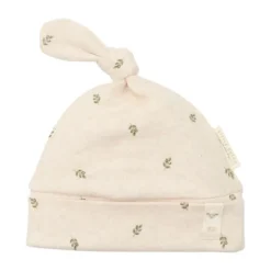 Little Dutch Newborn NOOS Little Farm Mutsje met knoop - maat 3-6 M - Green leaves New