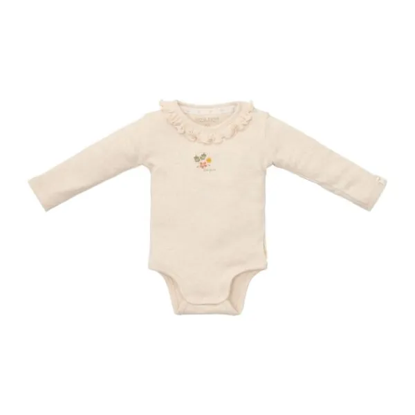 Little Dutch Newborn NOOS Little Farm Romper - lange mouw maat 50 - Sand melee
