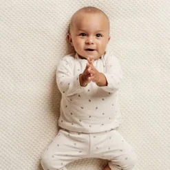 Little Dutch Newborn NOOS Little Farm - T-shirt lange mouw maat 62 - Green leaves Clearance