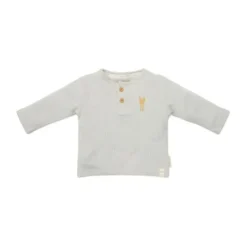 Little Dutch Newborn NOOS Little Farm - T-shirt lange mouw maat 50 - Wafel Soft Green