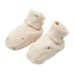 Little Dutch Newborn NOOS Little Farm Slofjes - maat 44 / 56 - Green leaves New