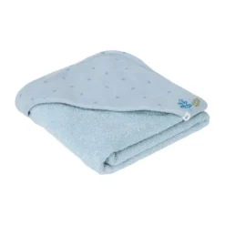 Little Dutch Pure Badcape - 100 x 100 cm - Denim Blue Blauw Clearance