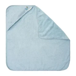 Little Dutch Pure Badcape - 100 x 100 cm - Denim Blue Blauw Clearance