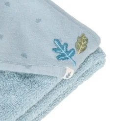 Little Dutch Pure Badcape - 100 x 100 cm - Denim Blue Blauw Clearance