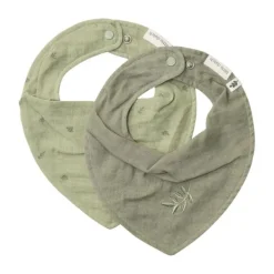 Little Dutch Pure Bandana Slab - Set van 2 - Sage Clearance