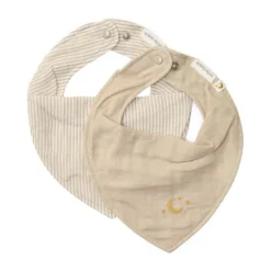 Little Dutch Pure Bandana Slab - Set van 2 - Soft Beige Best