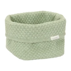 Little Dutch Pure Commodemandje Klein - 15 x 15 x 15 cm - Gebreid - Sage Best