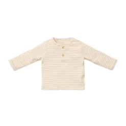Little Dutch Stripe Lange Mouw T-Shirt - Maat 50 - Soft Beige Online