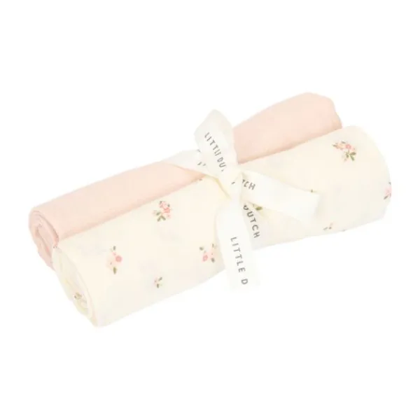 Little Dutch Swaddle Doeken - (Set van 2) - 70 x 70 cm - Hydrofiel - Fairy Blossom/Blossom (Set van 2) New