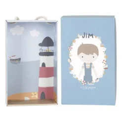 Little Dutch Vintage Sunny Stripes Knuffelpop - Jim - 35 cm Hot