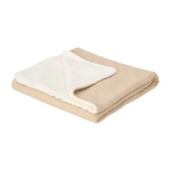 Little Dutch Wiegdeken Gebreid/Fleece - Pure - 70 x 100 cm - Soft Beige Hot