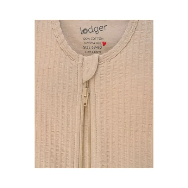 Lodger Hopper Seersucker Zomer Slaapzak - Mt. 50-62 - Beige Outlet