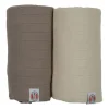 Lodger Hydrofieldoek - 2 Stuks - 110 x 110 cm - Birch / Buffalo Clearance