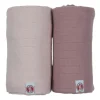 Lodger Hydrofieldoek - 2 Stuks - 110 x 110 cm - Powder / Rose Online