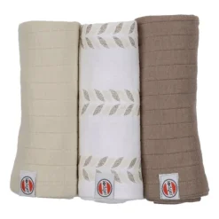 Lodger Hydrofieldoek - 3 Stuks - 70 x 70 cm - Matcha - Birch Hot