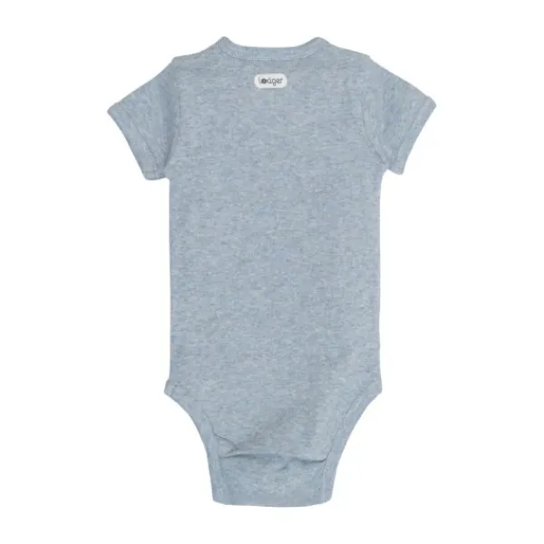 Lodger Melange Romper Korte Mouw - Maat 56 - Blue Fogg Hot