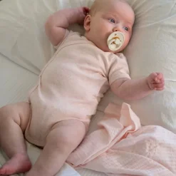 Lodger Melange Romper Korte Mouw - Maat 62 - Tan Clearance