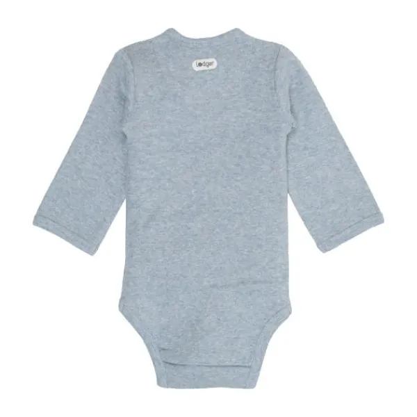 Lodger Melange Romper Lange Mouwen - Maat 50 - Blue Fogg Hot