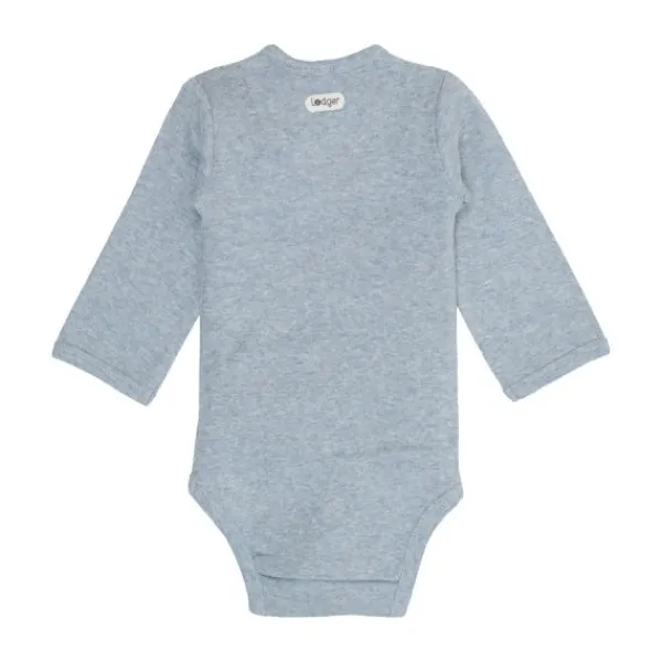 Lodger Melange Romper Lange Mouwen - Maat 50 - Blue Fogg Hot