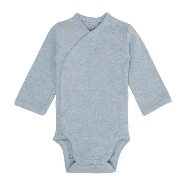 Lodger Melange Romper Lange Mouwen - Maat 50 - Blue Fogg Hot