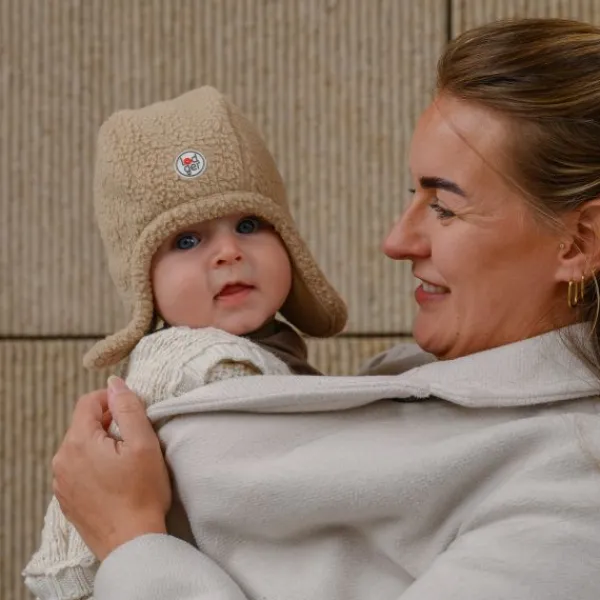 Lodger Muts Teddy Fleece - Beige - 0-3M Outlet