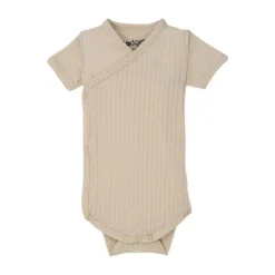 Lodger Seersucker Overslagromper - Korte Mouw - Mt. 56 - Birch Sale