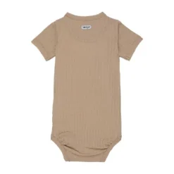 Lodger Seersucker Overslagromper - Korte Mouw - Mt. 56 - Beige Sale