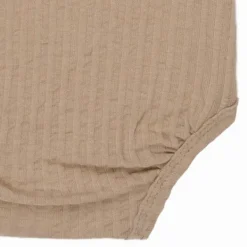 Lodger Seersucker Overslagromper - Korte Mouw - Mt. 56 - Beige Sale