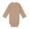Lodger Seersucker Overslagromper - Lange Mouw - Mt. 50 - Beige Online
