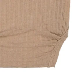 Lodger Seersucker Overslagromper - Lange Mouw - Mt. 50 - Beige Online