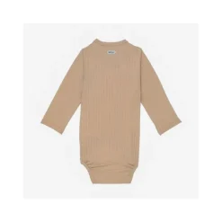 Lodger Seersucker Overslagromper - Lange Mouw - Mt. 50 - Beige Online